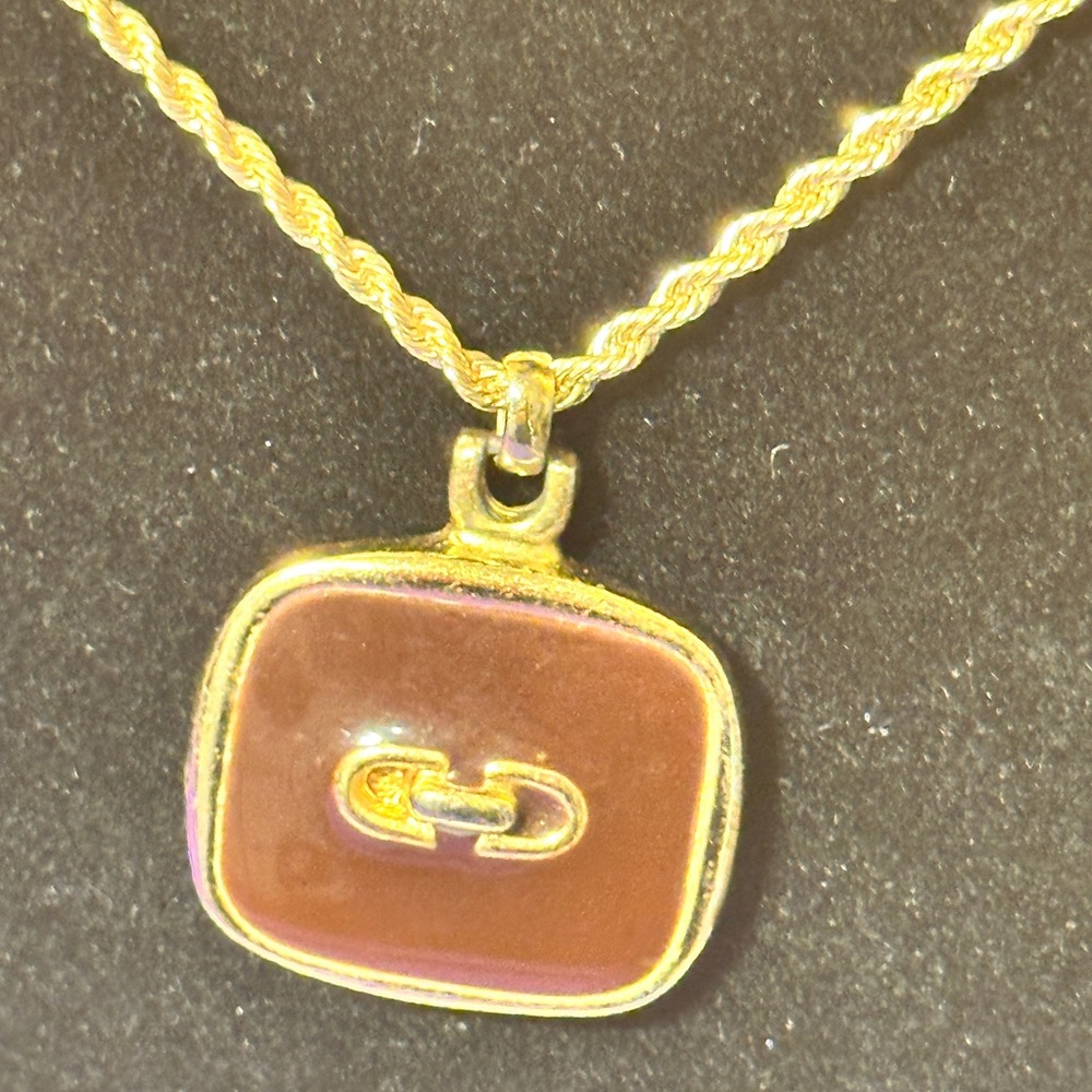 Dior Necklace CD pendant in a beautiful brown pastel - Picture 11 of 14
